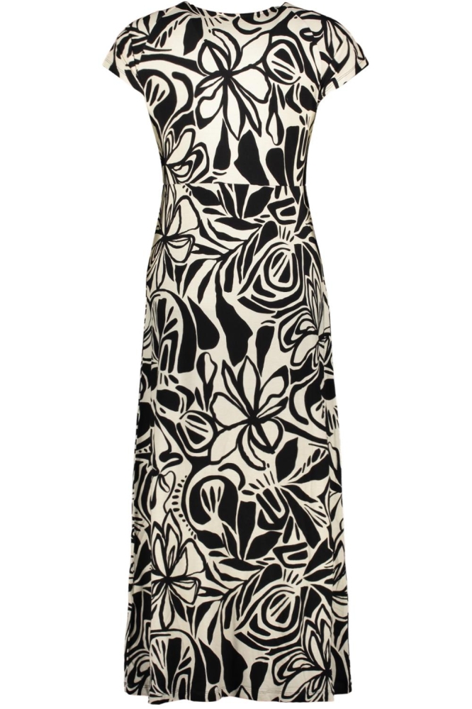 JANE JURK MET V HALS EN PATROON 57364 60 000999 BLACK/0FF-WHITE